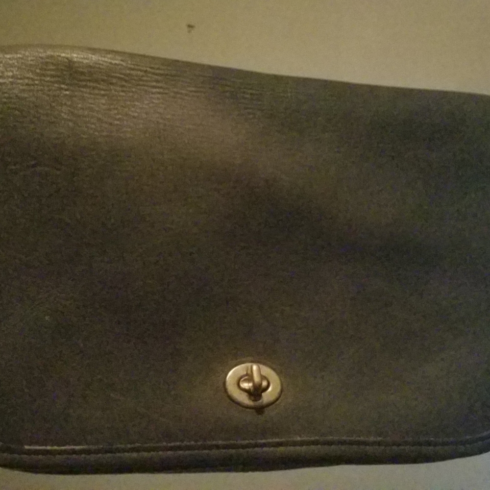 Vintage black Coach Clutch purse